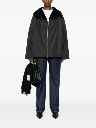 Totême Jackets Blacks And Greys In Black