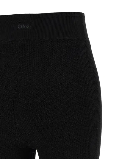 Chloé Knitted Leggings In Black