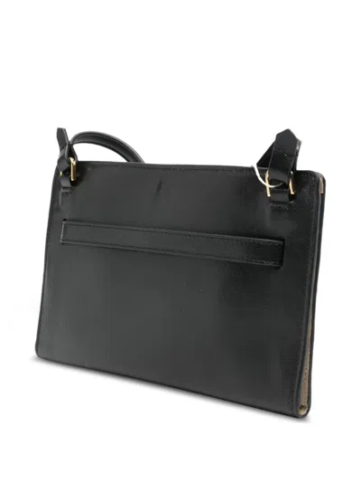 Totême Toteme Belted Leather Crossbody Bag In Black
