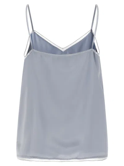 Fabiana Filippi Lingerie Top Tops Light Blue In Blue