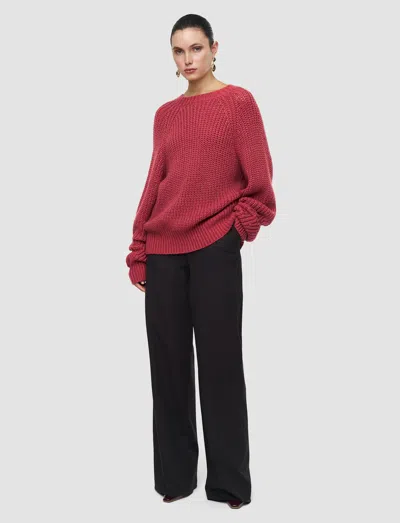 Joseph Plamer Wool Cashmere Jumper In Pink