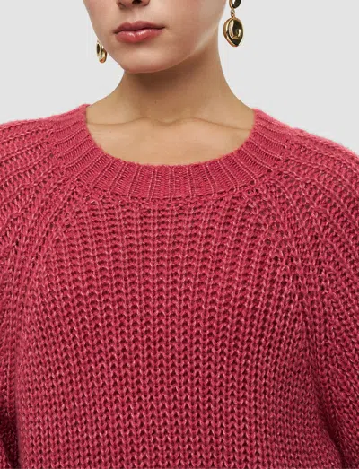 Joseph Plamer Wool Cashmere Jumper In Pink