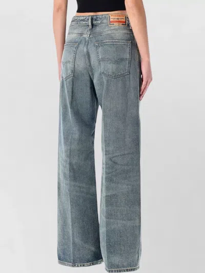 Diesel 1996 D Sire Wide Leg Denim Trousers In Blue