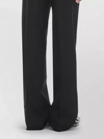 Mm6 Maison Margiela Ribbed Viscose High Neck Knit Sweater In Black