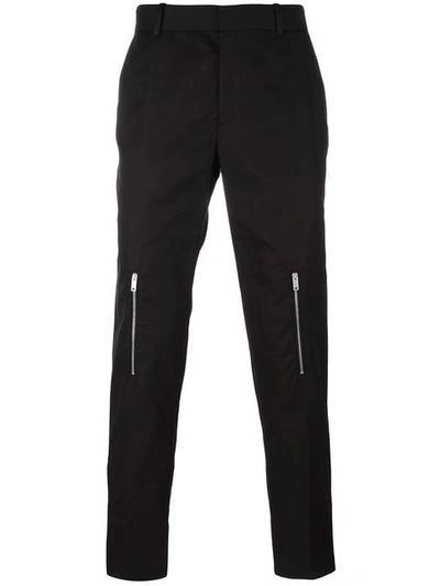 Alexander Mcqueen 16.5cm Organic Cotton Drill Pants, Black