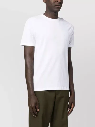 Herno Regular Fit Short Sleeve Crew Neck T-shirt In White