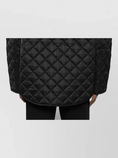 Totême Quilted Jacket Collared Neck Long Sleeves In Black