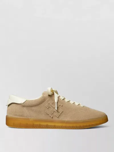 Tory Burch Phoenix Sneaker Contrast Heel Tab Rubber In Neutral