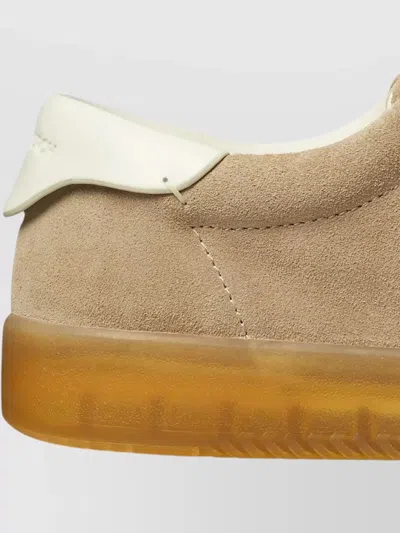 Tory Burch Phoenix Sneaker Contrast Heel Tab Rubber In Neutral