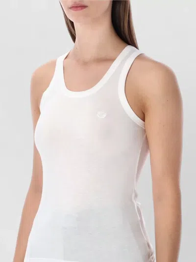 Coperni White Embroidered Tank Top In White