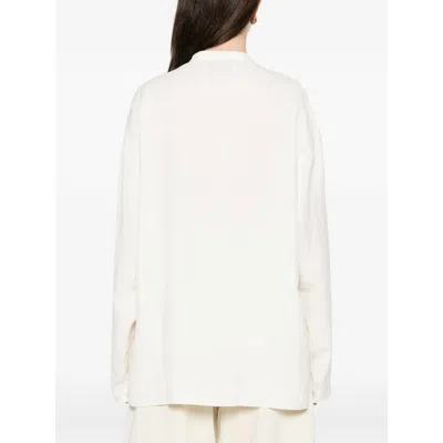 Studio Nicholson Collarless Shirt In White