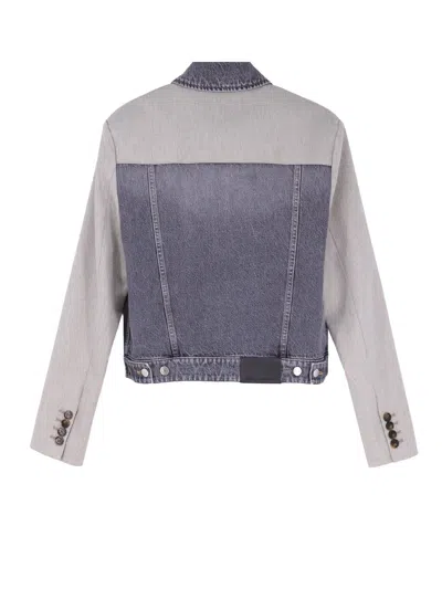 Stella Mccartney Tailored Panel Jacket Adjustable Straps Design In Gray