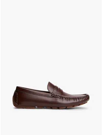Tommy Hilfiger Amile Penny Driver Loafer In Dark Brown