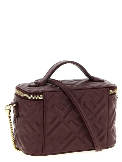 Fendi Vanity Nappa Leather Crossbody Bag Ff Motif