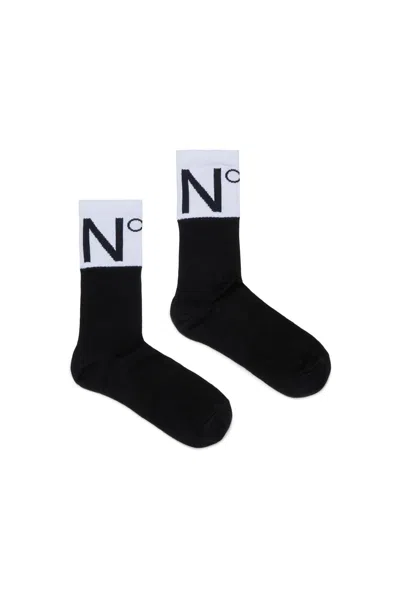 N°21 Socks With Logo In Black
