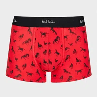 Paul Smith Red 'year Of The Horse' Boxer Briefs In Blue