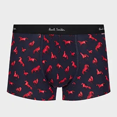 Paul Smith Navy 'year Of The Horse' Boxer Briefs Blue In Blue