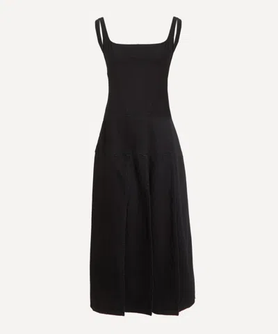 Dala Women's Strip Denim Dress In Black