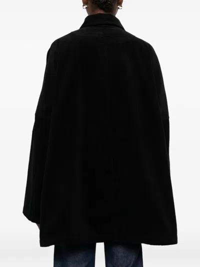 Totême Toteme Organic Cotton Corduroy Overshirt Jacket In Black
