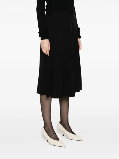 Totême Toteme Fluid Midi Skirt In Black