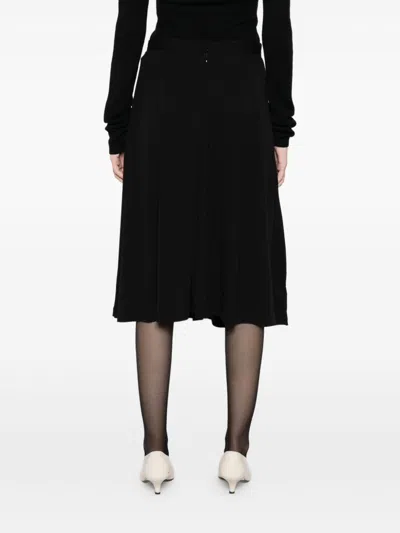 Totême Toteme Fluid Midi Skirt In Black