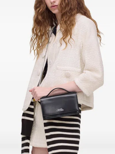 Marc Jacobs Mini Crossbody Bag Chain Strap Mirror Handle In Black