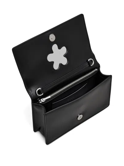 Marc Jacobs Mini Crossbody Bag Chain Strap Mirror Handle In Black