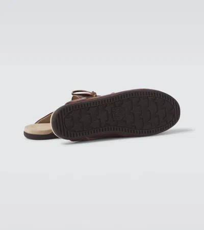 Miu Miu Leather Mules In Multi