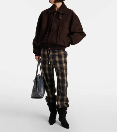 Amina Muaddi Jamie 25 Suede Ankle Boots In Multi