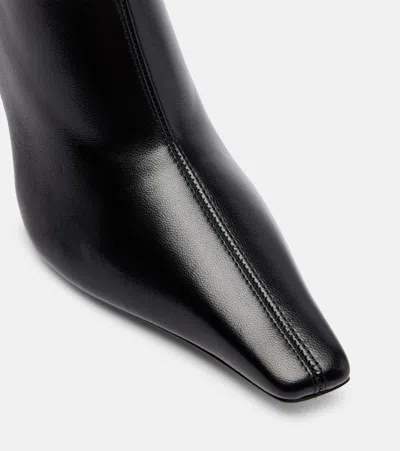 Amina Muaddi Jamie Ankle Boots Pointed Toe Leather In Multi