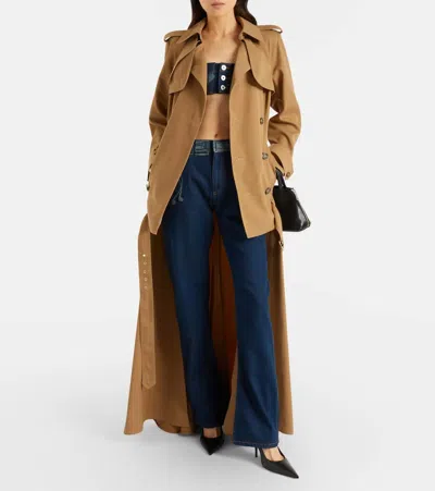 Jean Paul Gaultier Printed Mid-rise Wide-leg Jeans In Multi