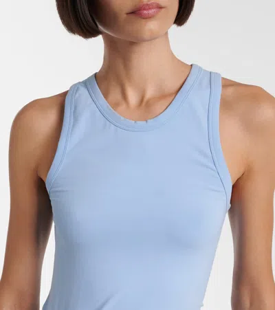 Rabanne Cutout Cotton-blend Maxi Dress In Blue