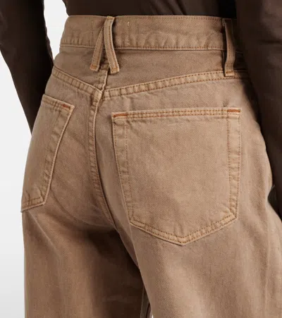 Slvrlake Cassie High-rise Straight Jeans In Brown