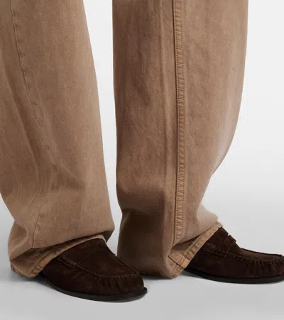 Slvrlake Cassie High-rise Straight Jeans In Brown