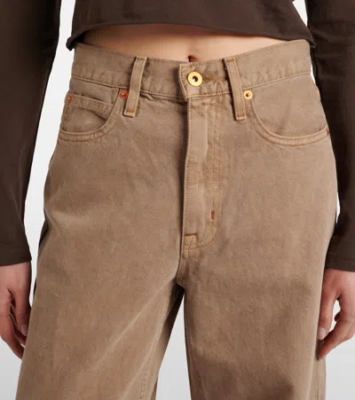 Slvrlake Cassie High-rise Straight Jeans In Brown