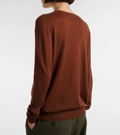 Joseph Cashmere Sweater In Brown