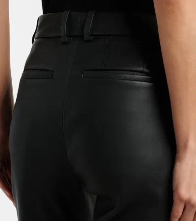 Joseph Coleman Leather Straight Pants In Multi