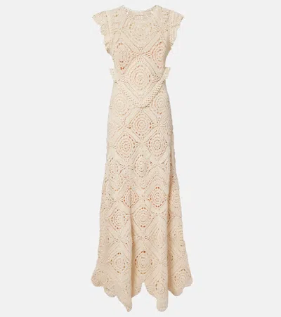 Ulla Johnson Annalisa Crochet Cotton Maxi Dress In Multi