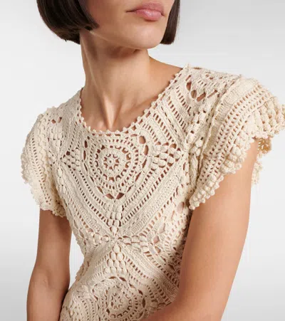 Ulla Johnson Annalisa Crochet Cotton Maxi Dress In Multi