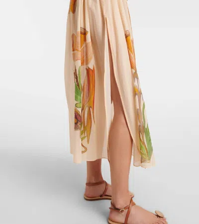 Ulla Johnson X Anna Zemánková Cotton Midi Dress In Multi