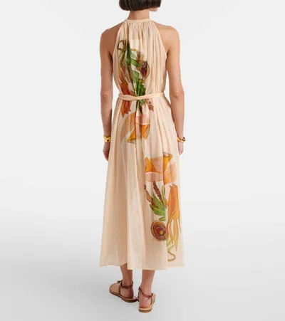 Ulla Johnson X Anna Zemánková Cotton Midi Dress In Multi
