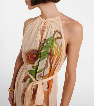 Ulla Johnson X Anna Zemánková Cotton Midi Dress In Multi