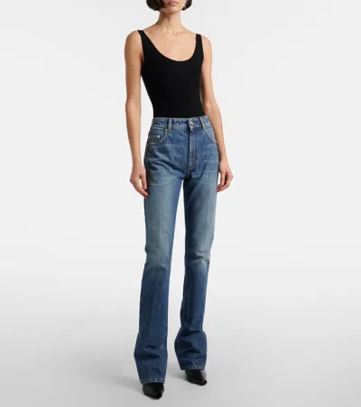 Sportmax Mid-rise Slim Jeans In Blue