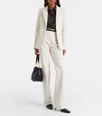 Nili Lotan Corette Cotton Corduroy Straight Pants In Neutral