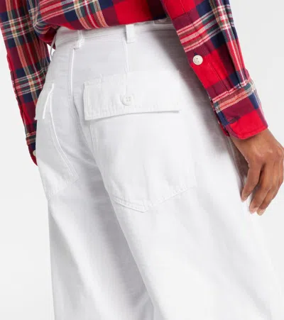 Polo Ralph Lauren High-rise Barrel-leg Jeans In White