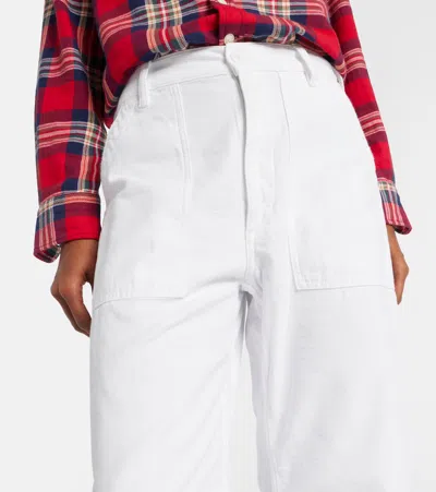 Polo Ralph Lauren High-rise Barrel-leg Jeans In White