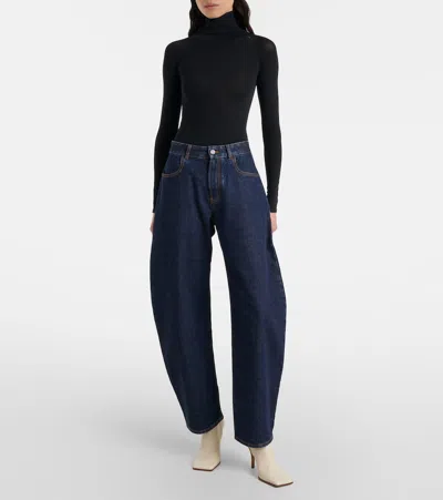 Alaïa 90 Leather Ankle Boots In White