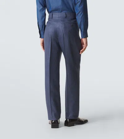 Gabriela Hearst Wool, Silk, And Linen Suit Pants In Brown