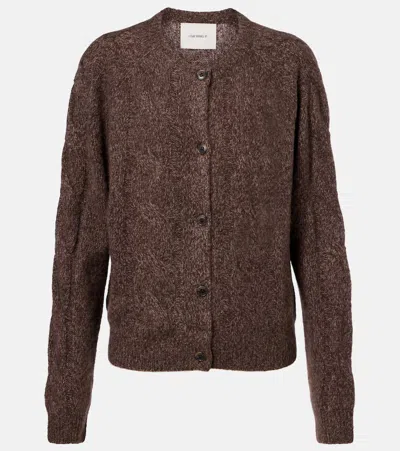 Lisa Yang Gwyneth Cashmere And Silk Cardigan In Brown