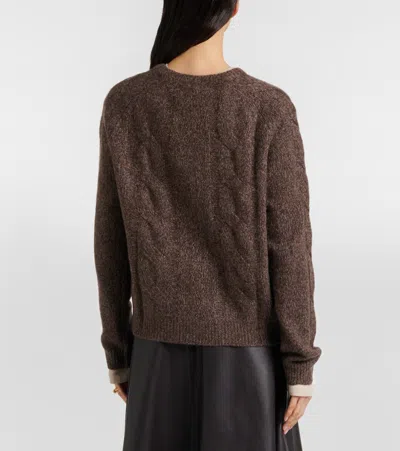 Lisa Yang Gwyneth Cashmere And Silk Cardigan In Brown